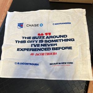 The rangers playoff game towel ! LGR lgr